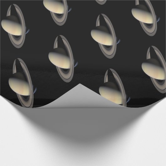 Der Planet Saturn Geschenkpapier (Ecke)