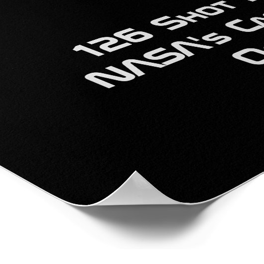 Der Planet Saturn Poster (Ecke)