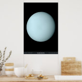 Der Planet Uranus Poster (Küche)