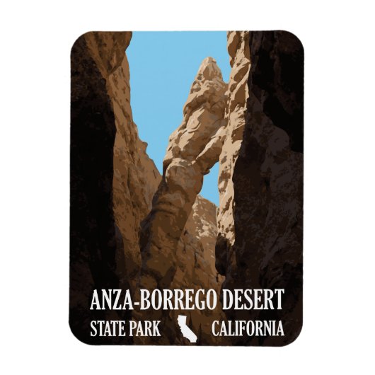 Der Platz - Anza-Borrego Wüste Staat Park Magnet (Vertikal)