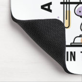 Der Platz einer Frau ist im Labor – STEM-Kunst Mousepad (Ecke)