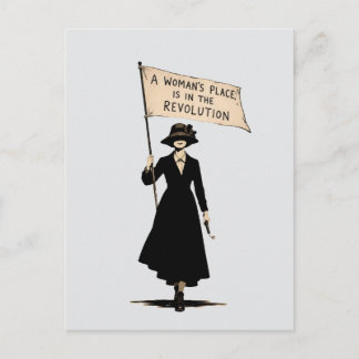 Der Platz einer Frau ist in der Revolution Feminis Postkarte
