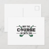 Der Platz ist mit Ihrem Golf Golfer Funny Geschenk Postkarte (Vorne/Hinten)