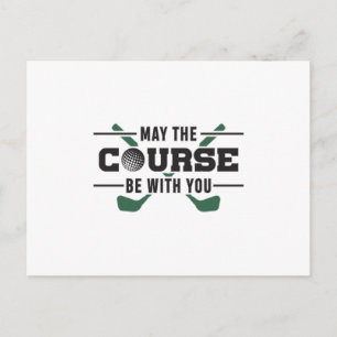 Der Platz ist mit Ihrem Golf Golfer Funny Geschenk Postkarte