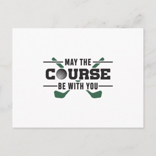 Der Platz ist mit Ihrem Golf Golfer Funny Geschenk Postkarte (Vorderseite)
