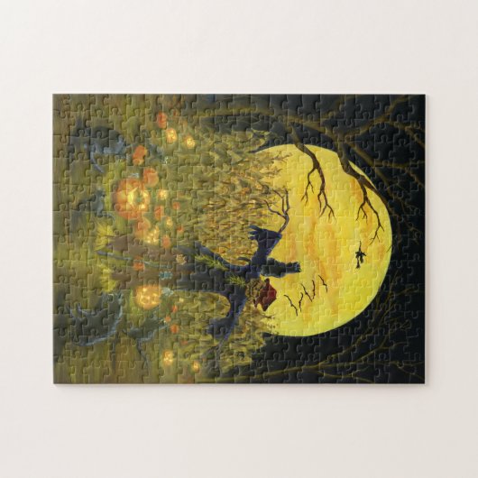 Der Platz themed Puzzlespiel "Jacks " Halloweens Puzzle (Horizontal)