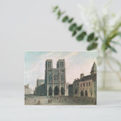 Der Platz vor Notre-Dame Postkarte (Stehend Vorderseite)