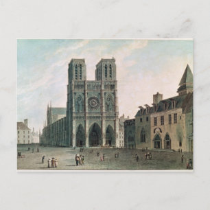 Der Platz vor Notre-Dame Postkarte