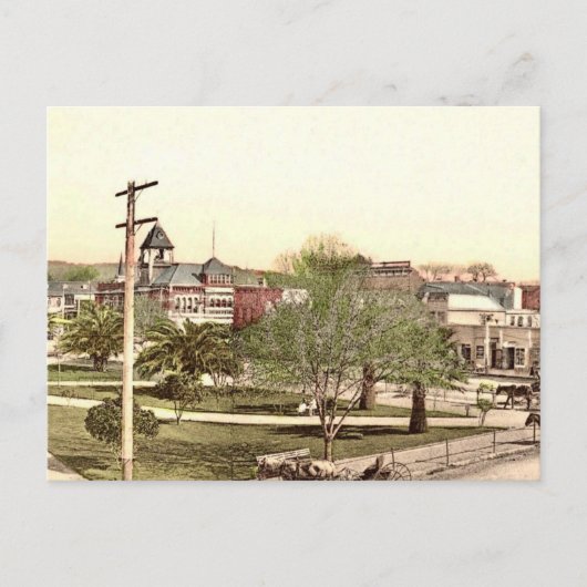 Der Plaza (Platz) in Healdsburg CA Postkarte (Vorderseite)