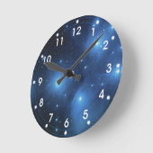 Der Pleiades-Sternhaufen Runde Wanduhr (Winkel)
