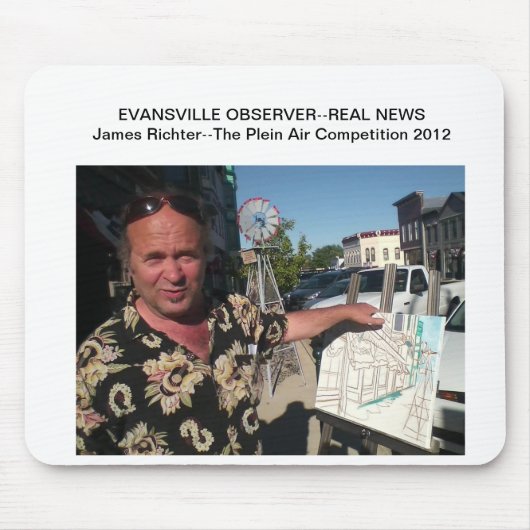 Der Plein-Luft Wettbewerb: Evansville 2012 Mousepad (Vorne)