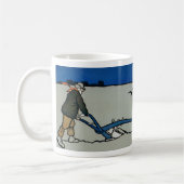 Der Plowman von Cecil Aldin (1870-1935) Kaffeetasse (Links)