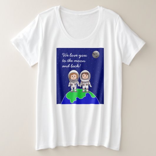 Der Plus-Größe-T - Shirt für Frauen für junge Mutt (Design vorne)
