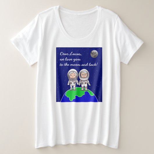 Der Plus-Größe-T - Shirt für Großeltern (Design vorne)