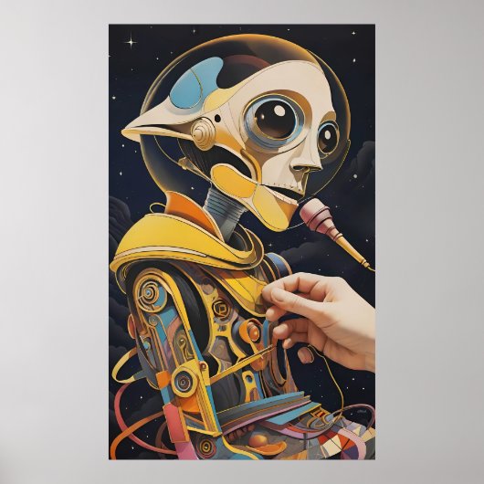 Der Podcaster-Desaster Ken Gage SciFi Poster (Vorne)