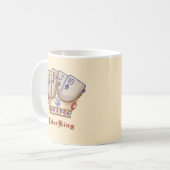 Der Poker King Kaffeetasse (Vorderseite Links)