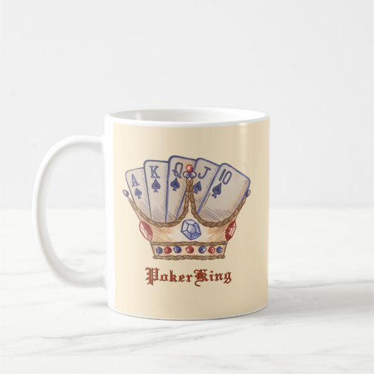 Der Poker King Kaffeetasse (Links)