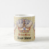 Der Poker-König Becher Kaffeetasse (Mittel)