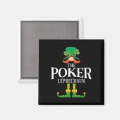Der Poker Leprechaun St Patricks Day Matching Magnet (Vorderseite/Rückseite)