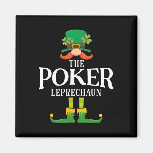 Der Poker Leprechaun St Patricks Day Matching  Magnet