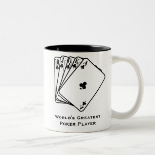 Der Poker-Spieler-Kaffee-Tasse der Welt bestste Zweifarbige Tasse