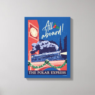Der Polar Express - Alle an Bord! Leinwanddruck