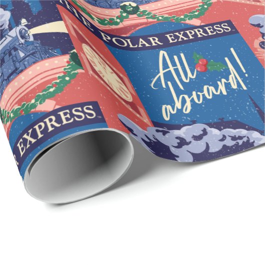 Der Polar Express - Alle auf dem Vormarsch! Geschenkpapier (Rolleneckpunkt)