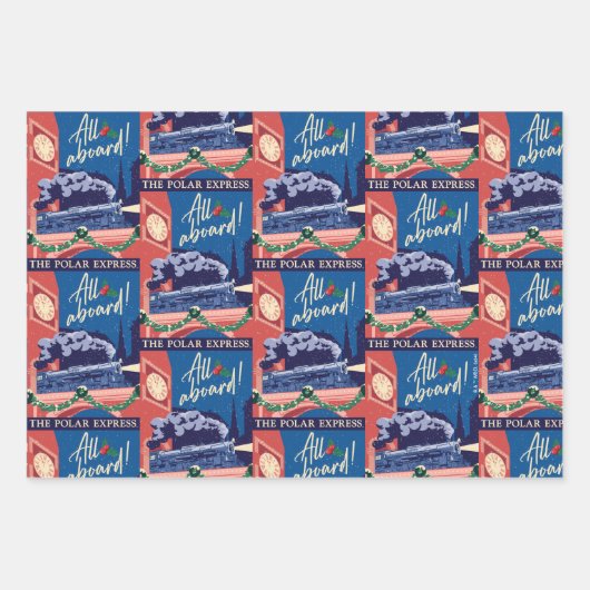 Der Polar Express - Alle auf dem Vormarsch! Geschenkpapier Set (Vorderseite 3)