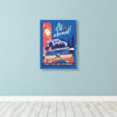 Der Polar Express - Alle auf dem Vormarsch! Leinwanddruck (Insitu (Holzboden))