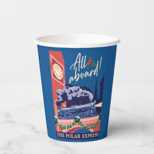 Der Polar Express - Alle auf dem Vormarsch! Pappbecher (Rückseite)