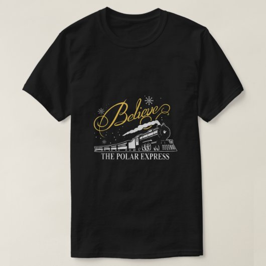 Der Polar Express glauben Weihnachtsfamilie Pajama T-Shirt (Design vorne)