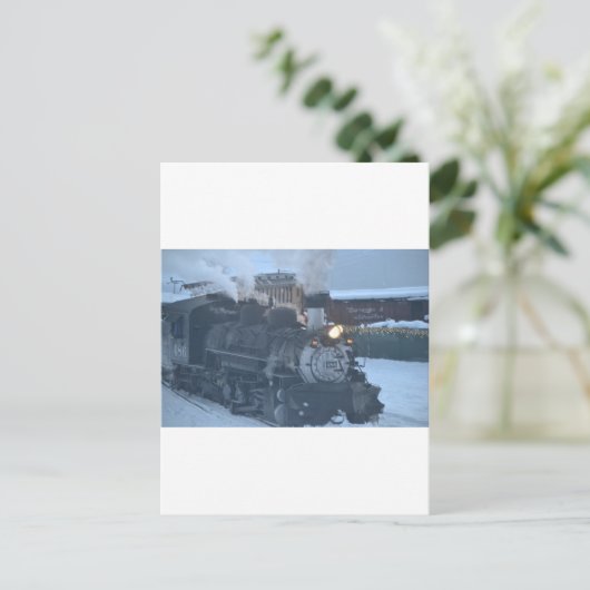 Der Polar-Express-Motor Postkarte (Stehend Vorderseite)