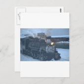 Der Polar-Express-Motor Postkarte (Vorne/Hinten)