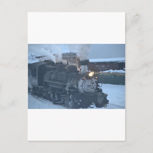 Der Polar-Express-Motor Postkarte (Vorderseite)