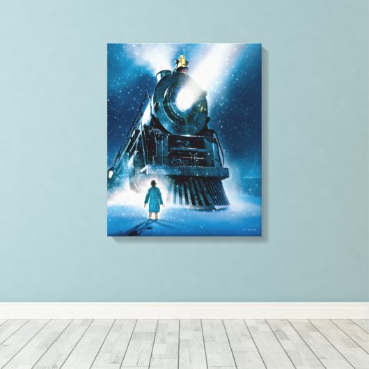 Der Polar Express Pajama Leinwanddruck (Insitu (Holzboden))