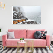 Der Polar Express umkreist das Ende Leinwanddruck (Insitu (Wohnzimmer))