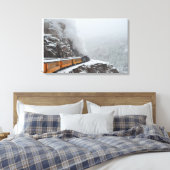 Der Polar Express umkreist das Ende Leinwanddruck (Insitu (Schlafzimmer))