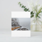 Der Polar Express umkreist das Ende Postkarte (Stehend Vorderseite)