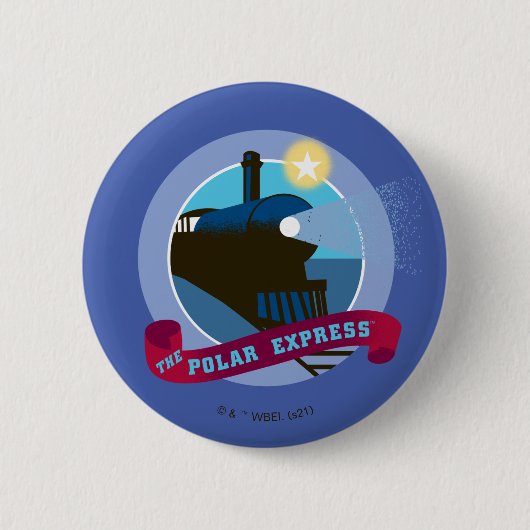 Der Polar Express | Vintage-Zugabzeichen Button (Vorderseite)