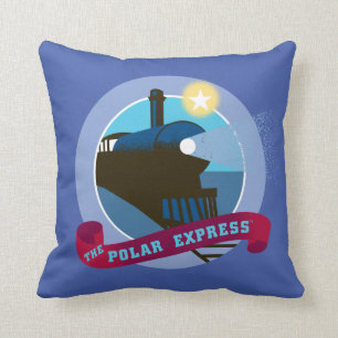 Der Polar Express Vintage-Zugabzeichen Kissen