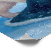 Der Polarbär und der Schneeprinzess 12x16 Poster (Ecke)