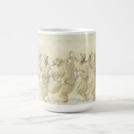 Der Polarbärentanz | Frederick Stuart Church Kaffeetasse (Mittel)