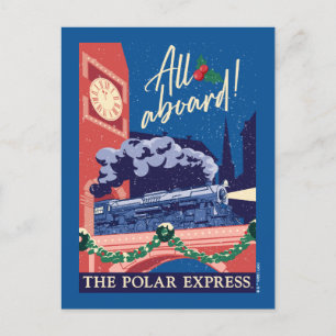 Der Polarexpress - Alle Aboard! Feiertagspostkarte