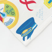 Der Polarexpress | Christmas Icon Muster Fleecedecke (Ecke)