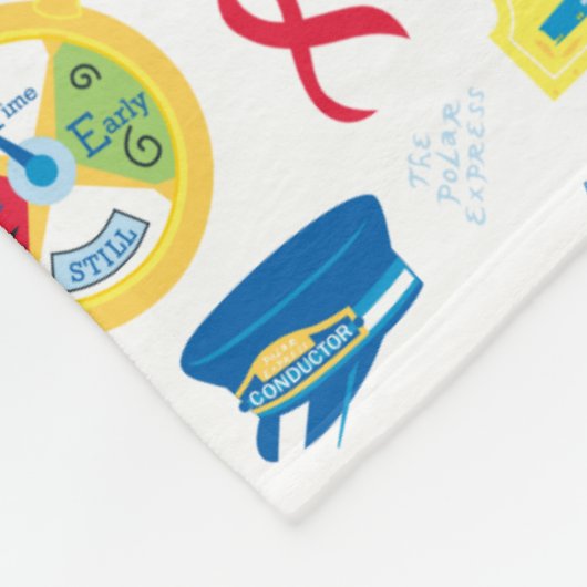 Der Polarexpress | Christmas Icon Muster Fleecedecke (Ecke)
