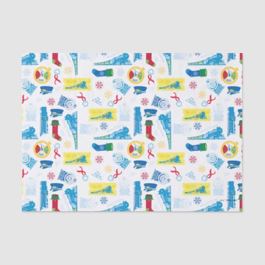 Der Polarexpress | Christmas Icon Muster Seidenpapier (Vorderseite)