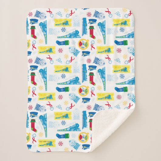 Der Polarexpress | Christmas Icon Muster Sherpadecke (Vorderseite)