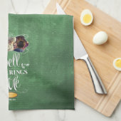 Der Polarexpress | "Die Glocke rennt noch für mich Geschirrtuch (Viertel Falte)