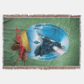 Der Polarexpress | Holiday Gerahmt Train Anreise Decke (Vorderseite)