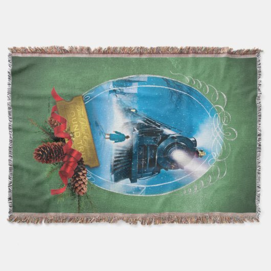 Der Polarexpress | Holiday Gerahmt Train Anreise Decke (Vorderseite)